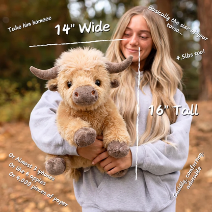 Weighted Highland Cow Plushie
