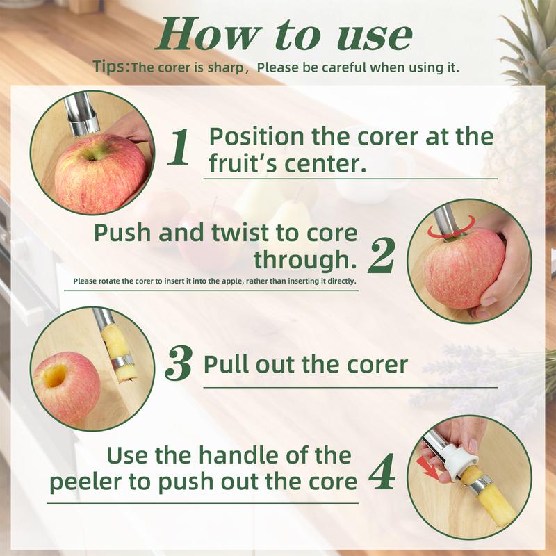 AppleEase 2-in-1 Corer & Peeler