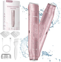 Akunbem Bikini Trimmer for Women, 2-in-1 Body and Facial Epilator
