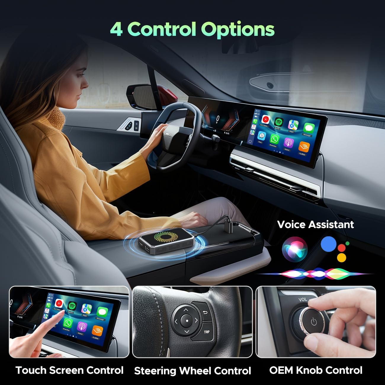 3-In-1 Wireless Carplay Adapter