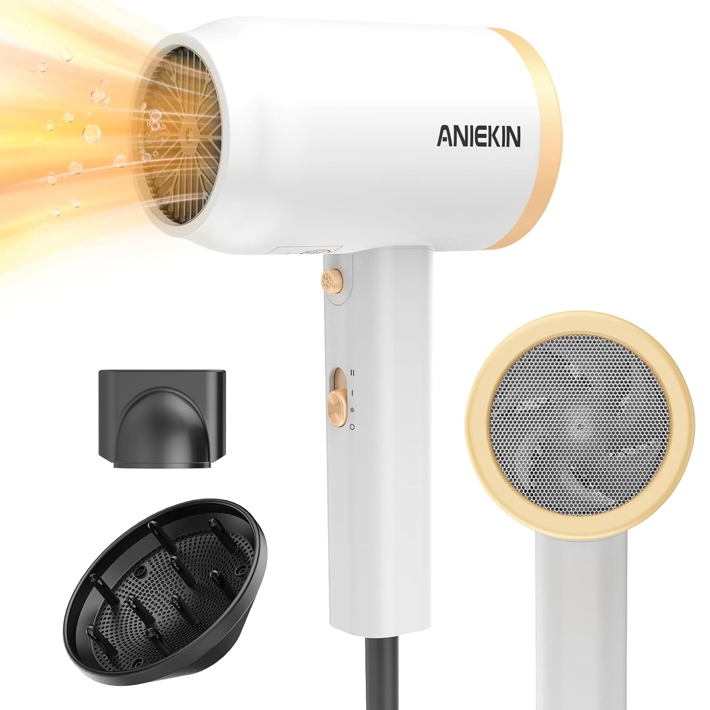 Aneikin Hair Dryer with Diffuser and Concentrator